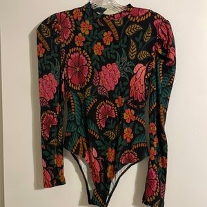 Designer…. Farm Rio bodysuit. Size Small